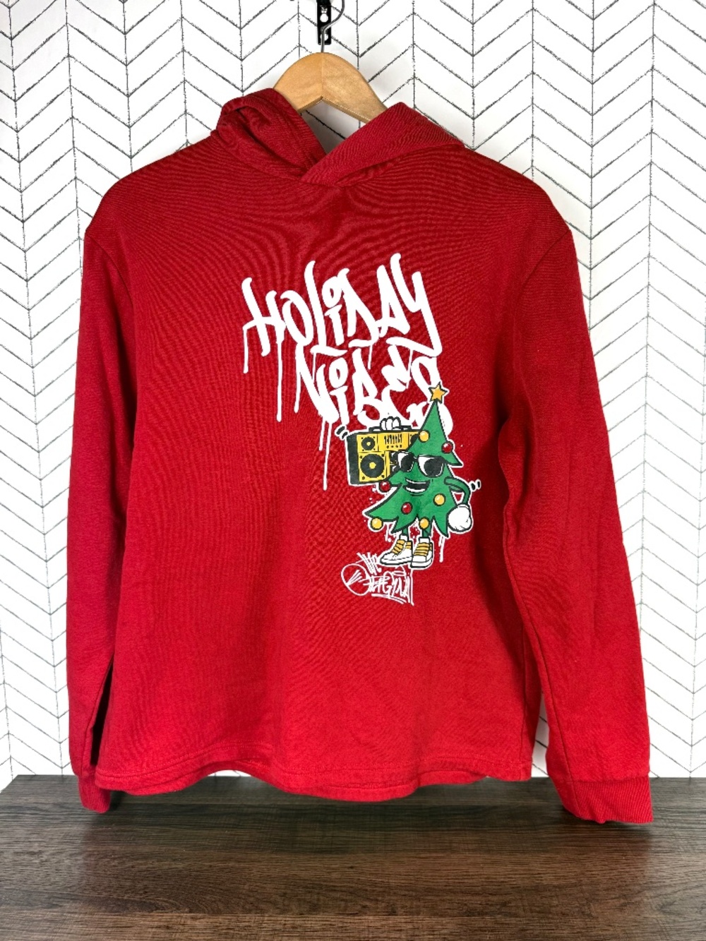 H&M Holiday Hoodie Christmas Tree